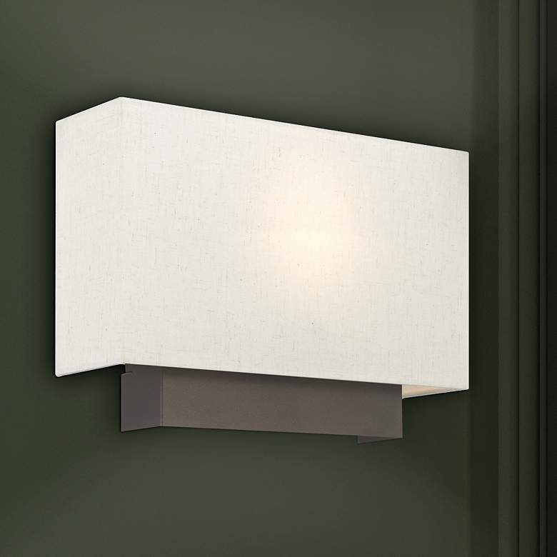 Image 1 Meadow 9 3/4" High English Bronze Wall Sconce