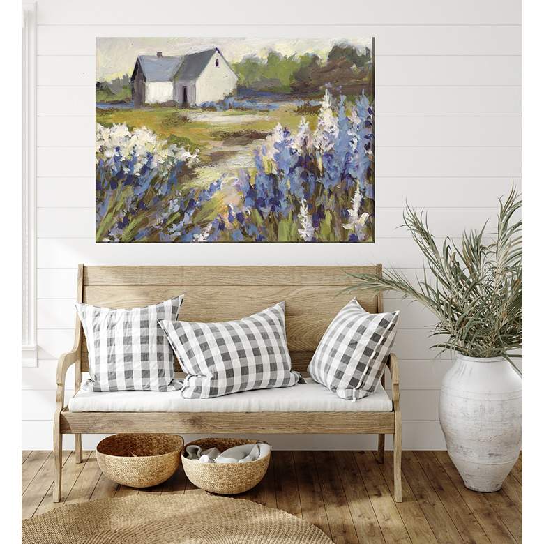 Image 3 Meadow Blue Barn 40 inchW All-Weather Outdoor Canvas Wall Art more views