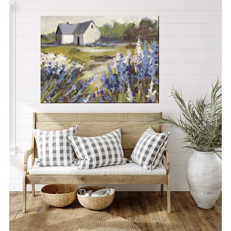 Image 3 Meadow Blue Barn 40"W All-Weather Outdoor Canvas Wall Art more views