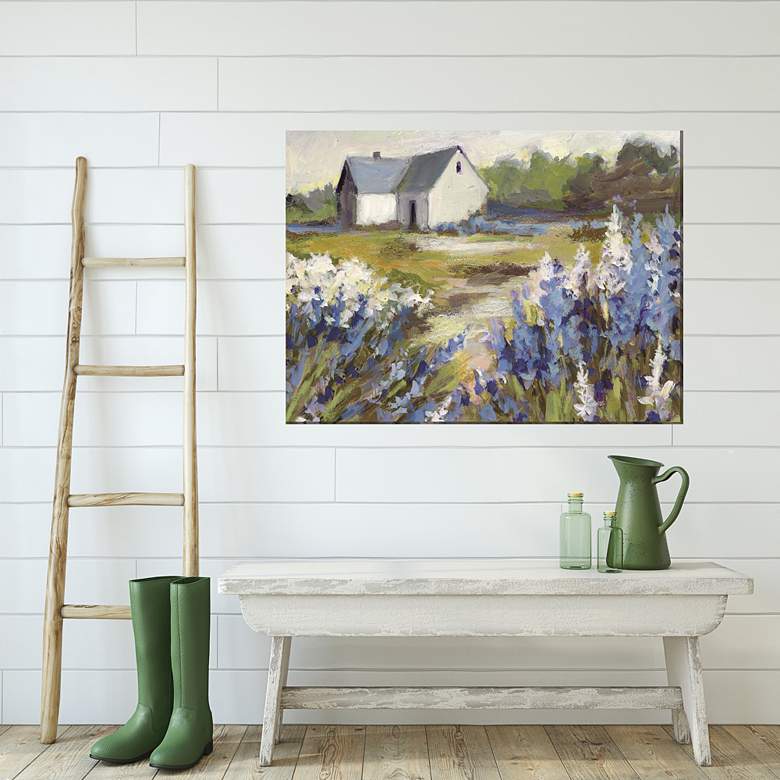 Image 4 Meadow Blue Barn 40"W All-Weather Outdoor Canvas Wall Art more views