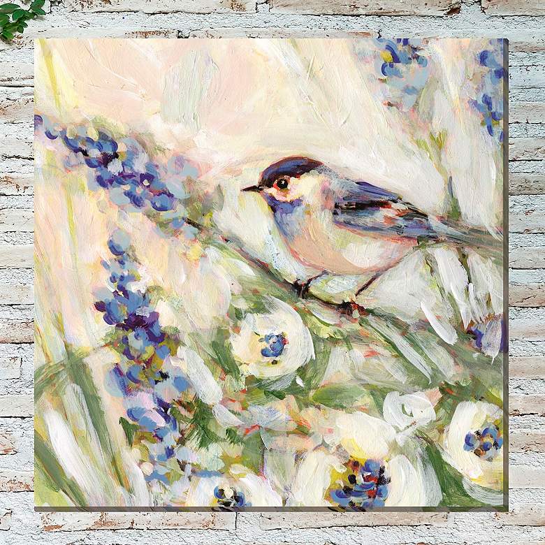Image 1 Meadow Blue No 1 24" Square Outdoor Canvas Wall Art