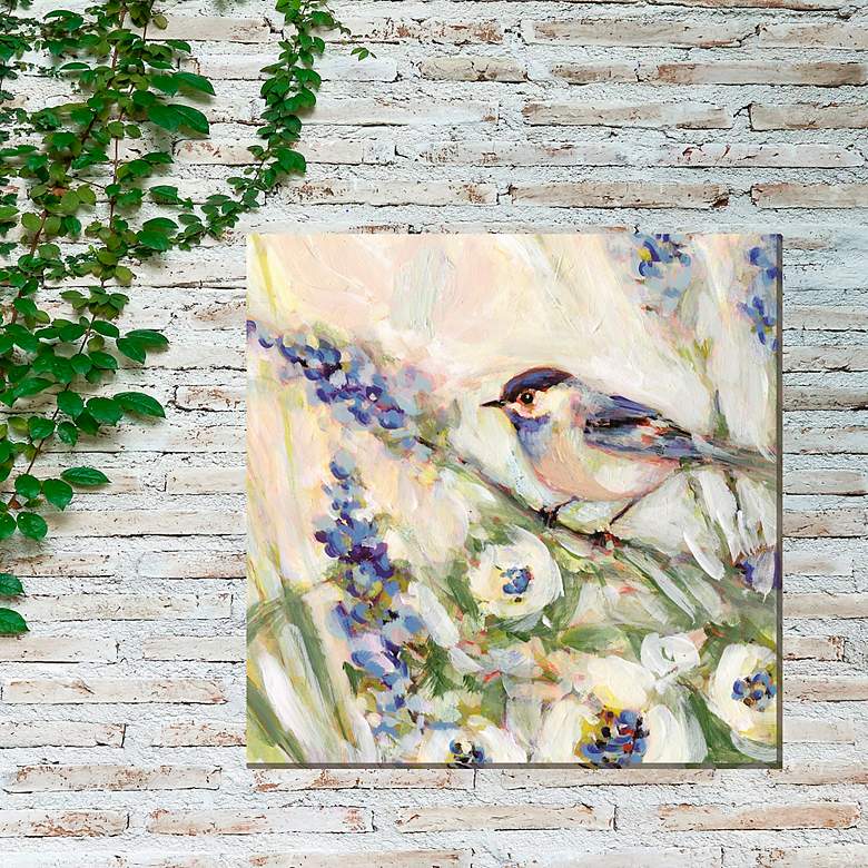 Image 4 Meadow Blue No 1 24" Square Outdoor Canvas Wall Art more views