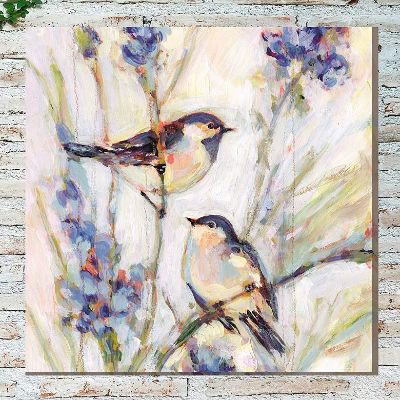 Image 1 Meadow Blue No 2 24" Square Outdoor Canvas Wall Art