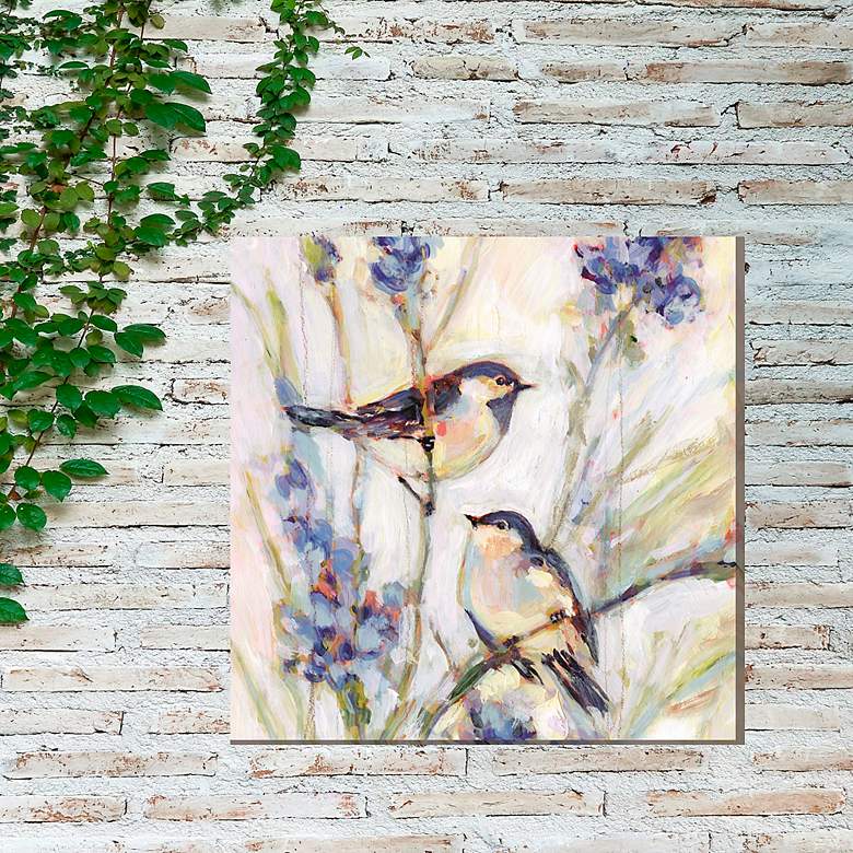 Image 4 Meadow Blue No 2 24" Square Outdoor Canvas Wall Art more views