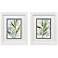 Meadow Blues I 9"W x 11"H Coastal Framed Art Set of 2