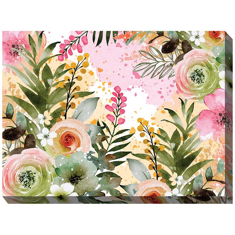 Image 2 Meadow Dance 40" Wide Rectangular Outdoor Canvas Wall Art