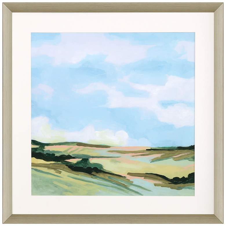 Image 1 Meadow Gold II 33" Square Giclee Framed Wall Art