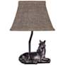 Meadow Rest 12" High Black Horse Accent Table Lamp
