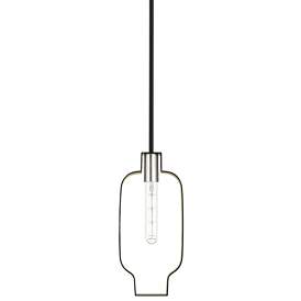Image1 of Meadowbrook 1 Light Black and Winter Gold Mini Pendant