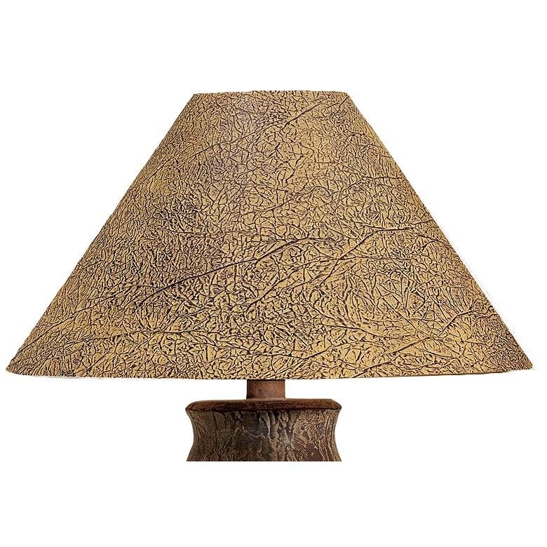 Image 3 Meander Pattern Handcrafted Rustic Western Southwest Style Table Lamp more views
