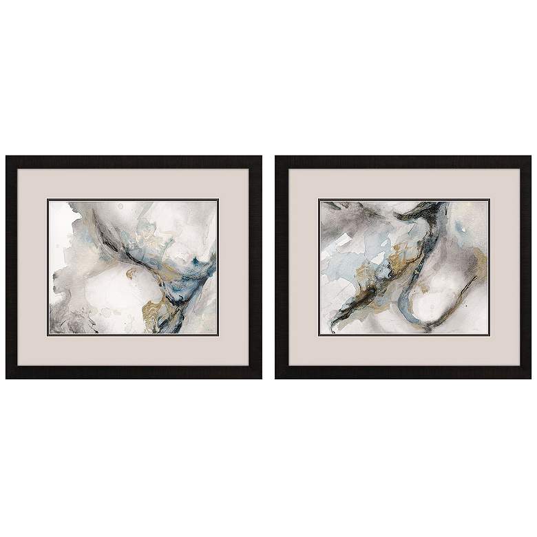 Image 1 Meandering 21"W x 18"H Framed Art Set of 2
