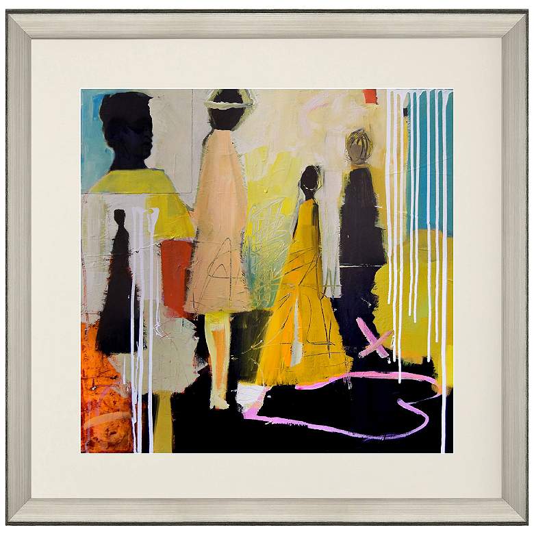 Image 1 Meandering 40"W x 40"H Framed Art