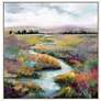 Meandering Stream 43" Square Giclee On Canvas Wall Art in scene