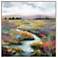 Meandering Stream 43" Square Giclee On Canvas Wall Art