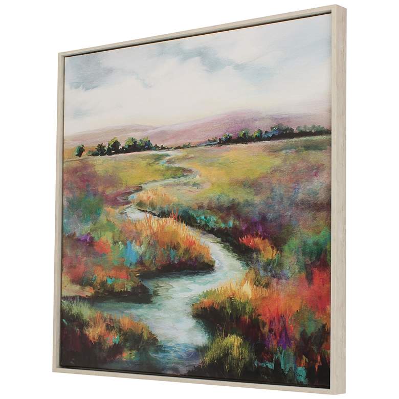 Image 5 Meandering Stream 43 inch Square Giclee On Canvas Wall Art more views