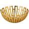 Meandros Gold Metal Greek Starburst Bowl