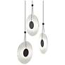Meclisse 18.5" Wide 3-Light Satin Black LED Pendant