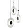 Meclisse 18.5" Wide 3-Light Satin Black LED Pendant
