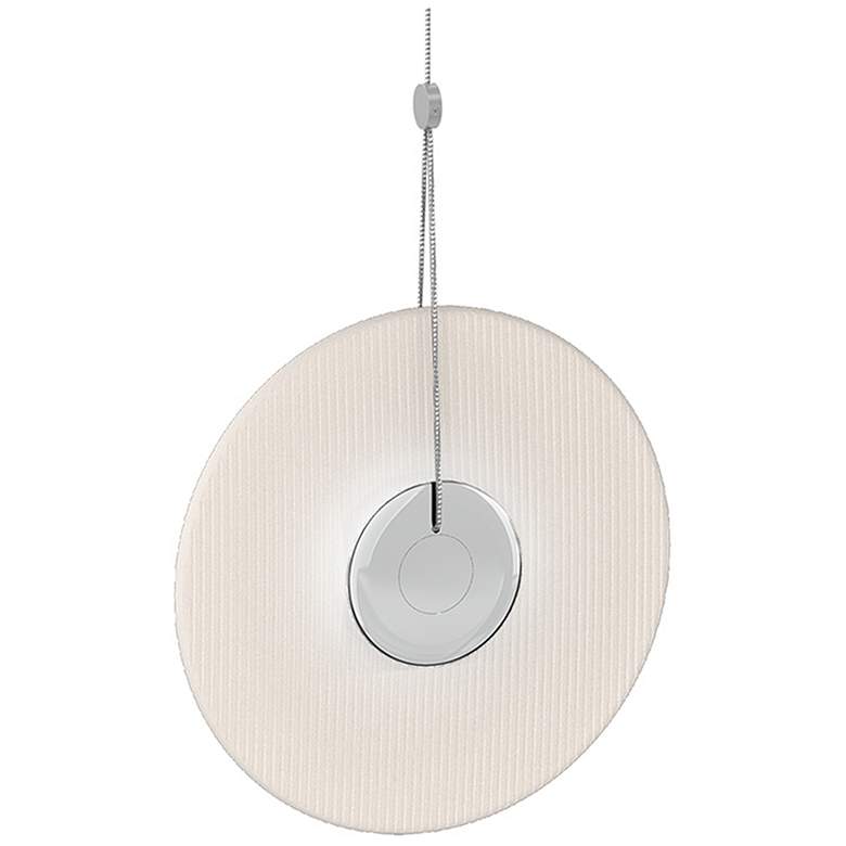 Image 1 Meclisse 9" Wide Polished Chrome LED Pendant