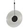 Meclisse 9"W Satin Black with Clear Glass LED Mini Pendant