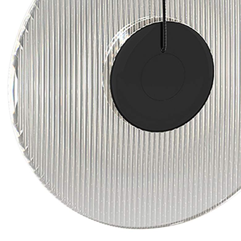 Image 4 Meclisse 9"W Satin Black with Clear Glass LED Mini Pendant more views