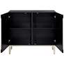 7_Medallion 39 1/2" Wide Black 2-Door Cabinet more views