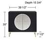 Medallion 39 1/2" Wide Black 2-Door Cabinet