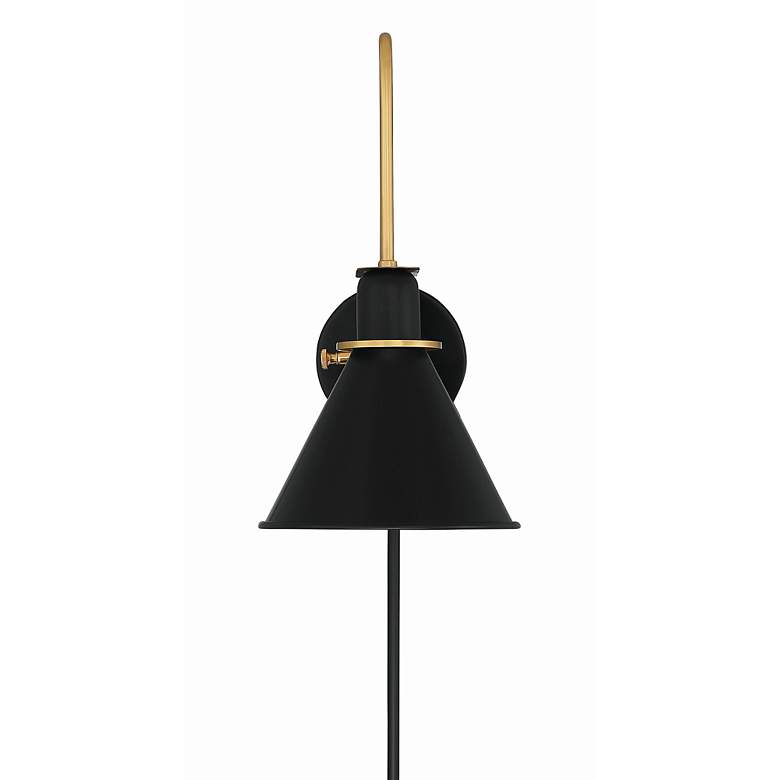 Image 3 Medford 1 Light Matte Black Wall Mount more views