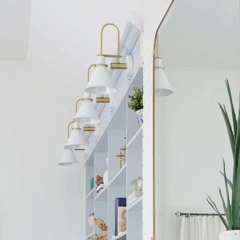 Image 6 Medford 1 Light White Wall Mount more views