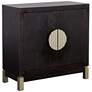 2_Medici 36" Wide Black and Gold 2-Door Accent Cabinet