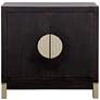 3_Medici 36" Wide Black and Gold 2-Door Accent Cabinet more views