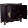 4_Medici 36" Wide Black and Gold 2-Door Accent Cabinet more views
