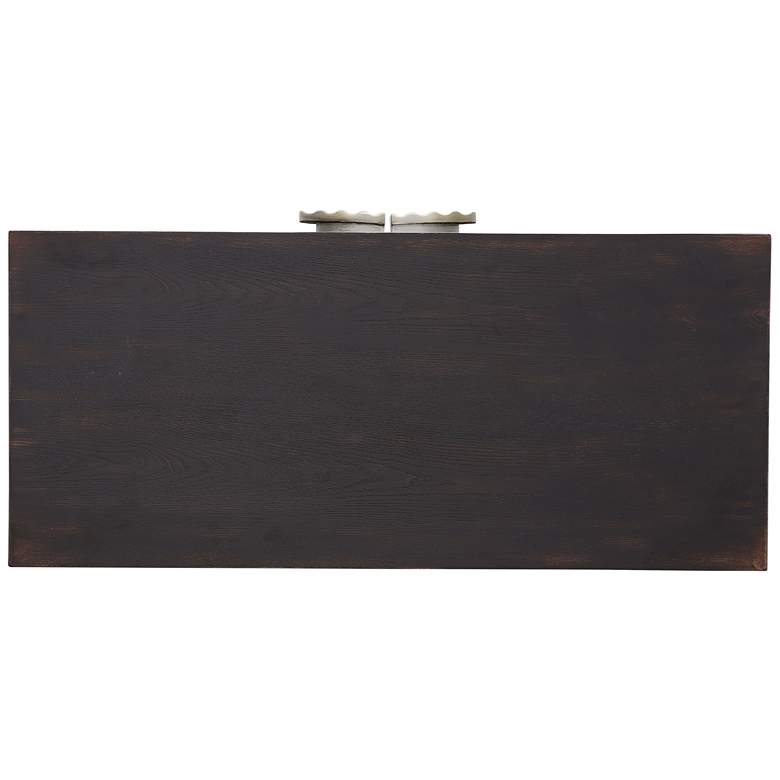 Image 7 Medici 36" Wide Black and Gold 2-Door Accent Cabinet more views