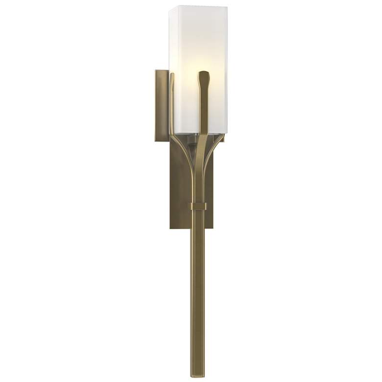 Image 1 Mediki Sconce - Modern Brass - Opal Glass