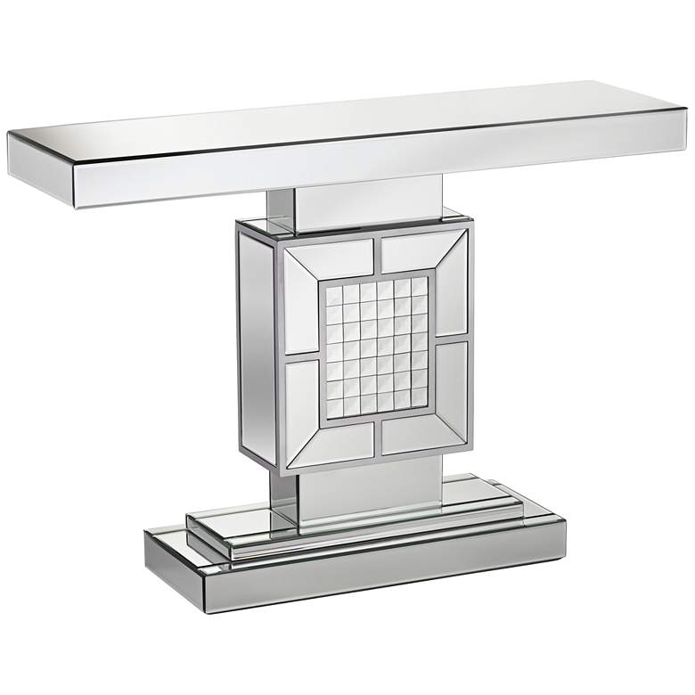 Image 3 Medina 44" Wide Mosaic Mirrored Console Table