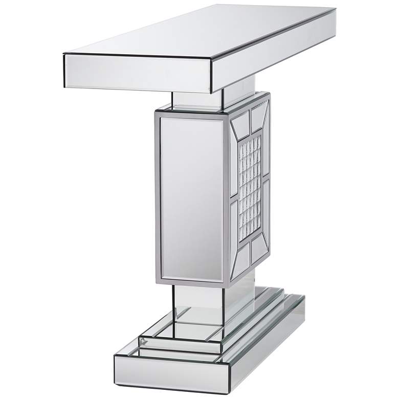 Image 6 Medina 44" Wide Mosaic Mirrored Console Table more views