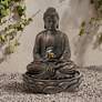 Meditating Bronze Seated Buddha Fountain
