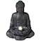 Meditating Buddha 24" High Bubbler Fountain with Light