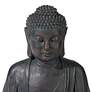 Meditating Aged Bronze Buddha Fountain