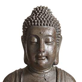 Image3 of Meditating Buddha 33 1/2" High Indoor-Outdoor Water Fountain more views
