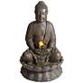 Meditating Buddha 33 1/2" High Indoor-Outdoor Water Fountain