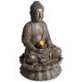 Meditating Buddha 33 1/2" High Indoor-Outdoor Water Fountain