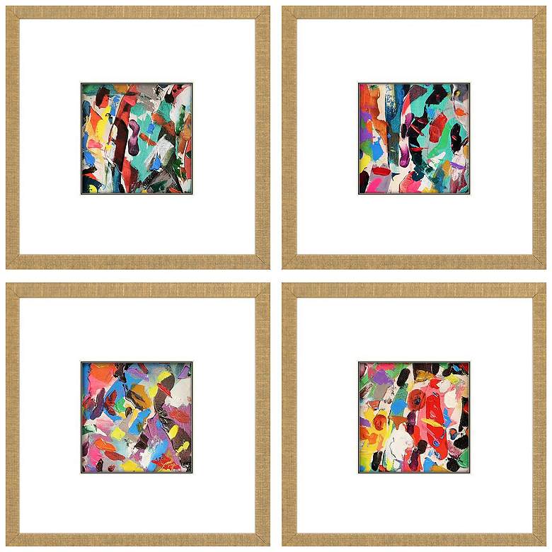 Image 1 Meditations 18"W x 18"H Framed Art Set of 4