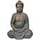Meditative Buddha 16" High Outdoor Statue