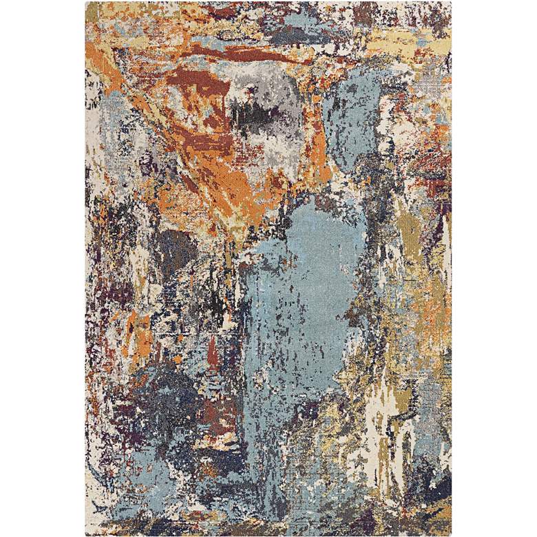 Image 1 Mediterra 5&#39;3 inchx7&#39;7 inch Multi-Color Palette Rug