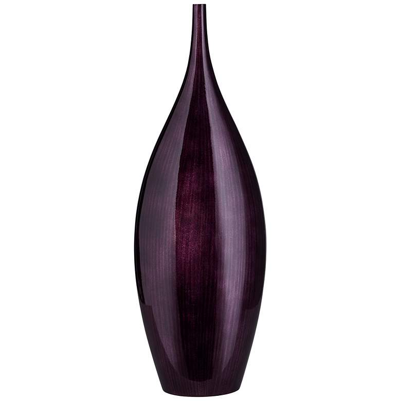 Image 1 Medium Dark Plum Purple 21" High Line Bottle Vase