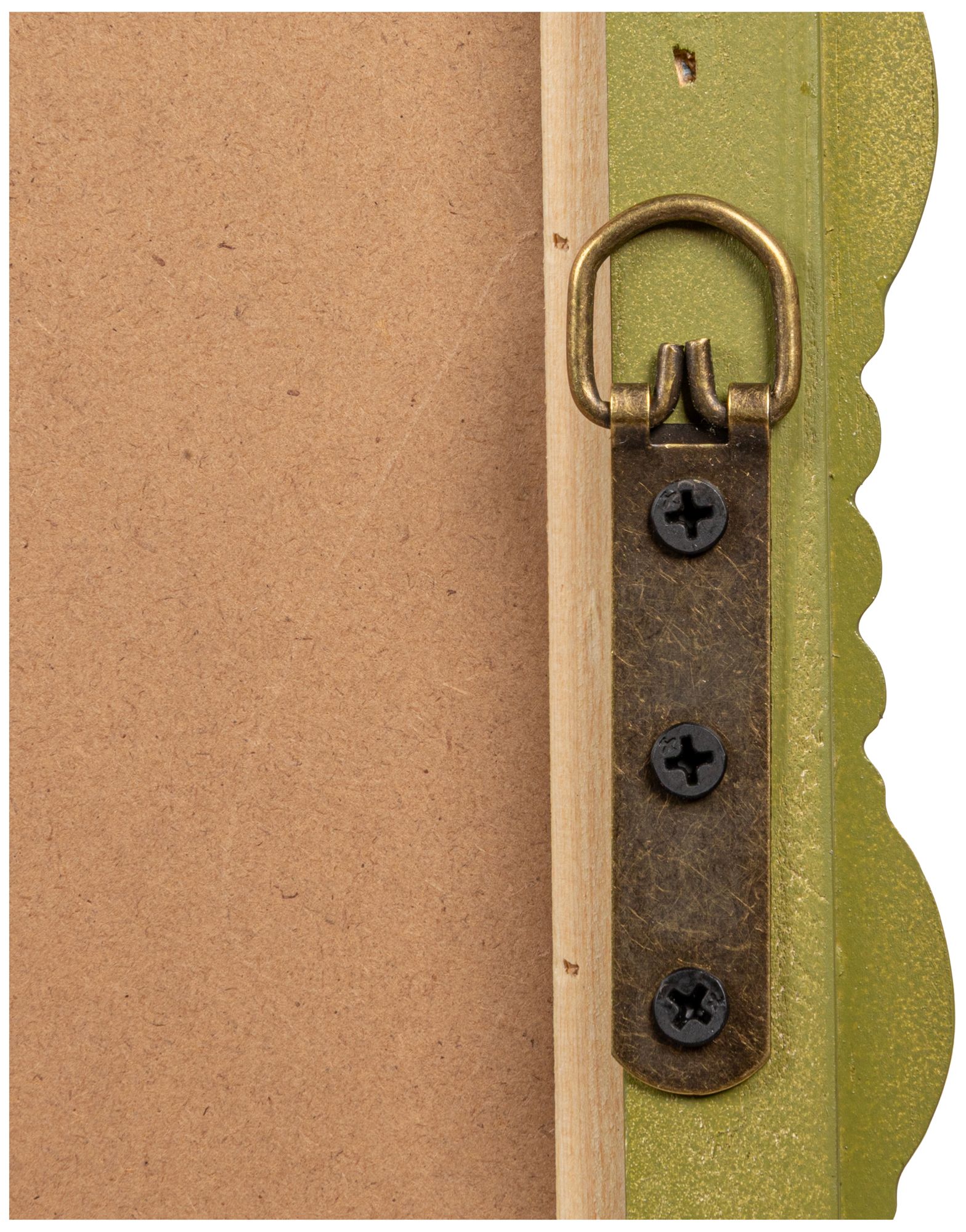 Image 4 Medium Gloss Dowel Wall Mirror in Sage Green more views