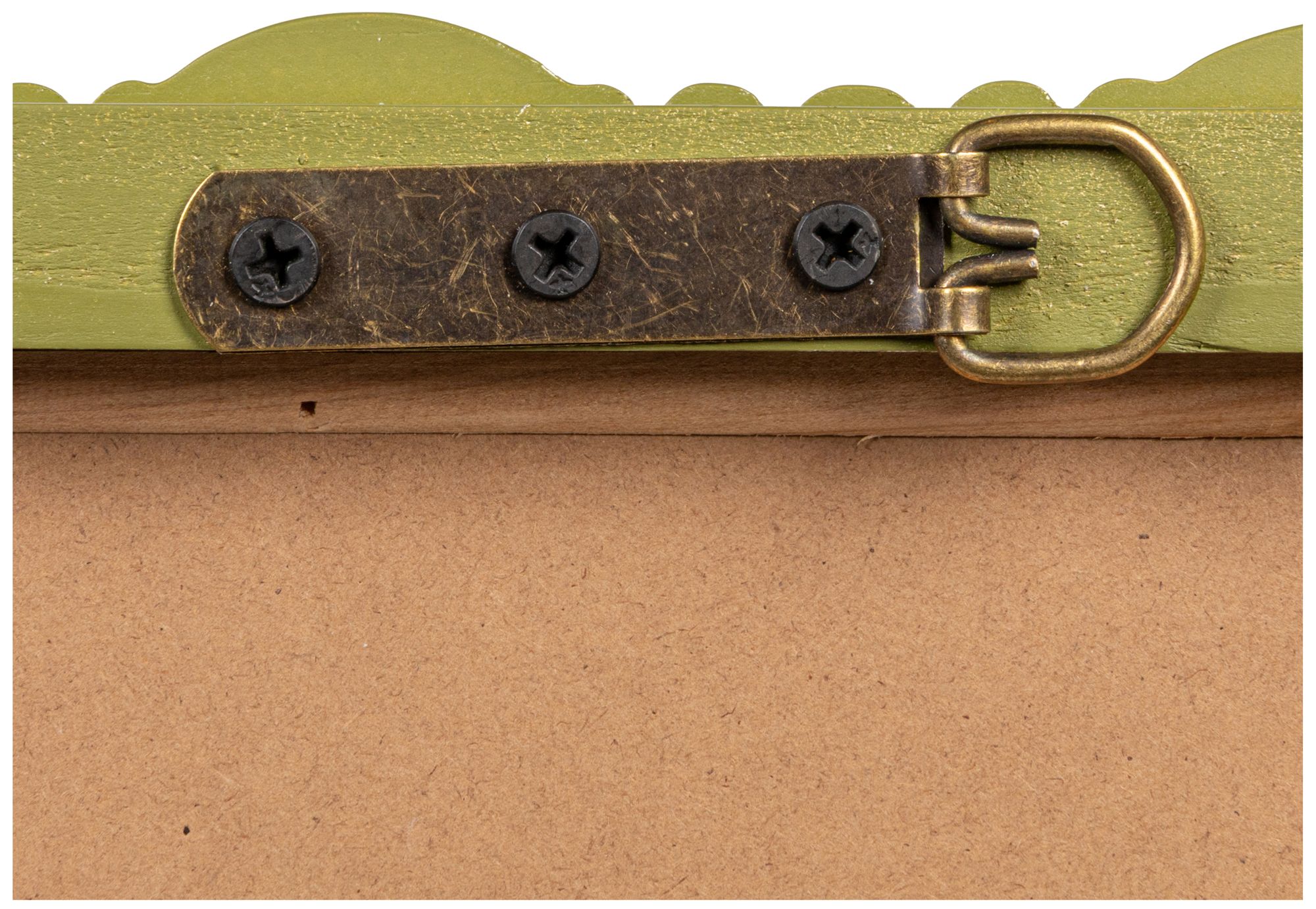 Image 5 Medium Gloss Dowel Wall Mirror in Sage Green more views