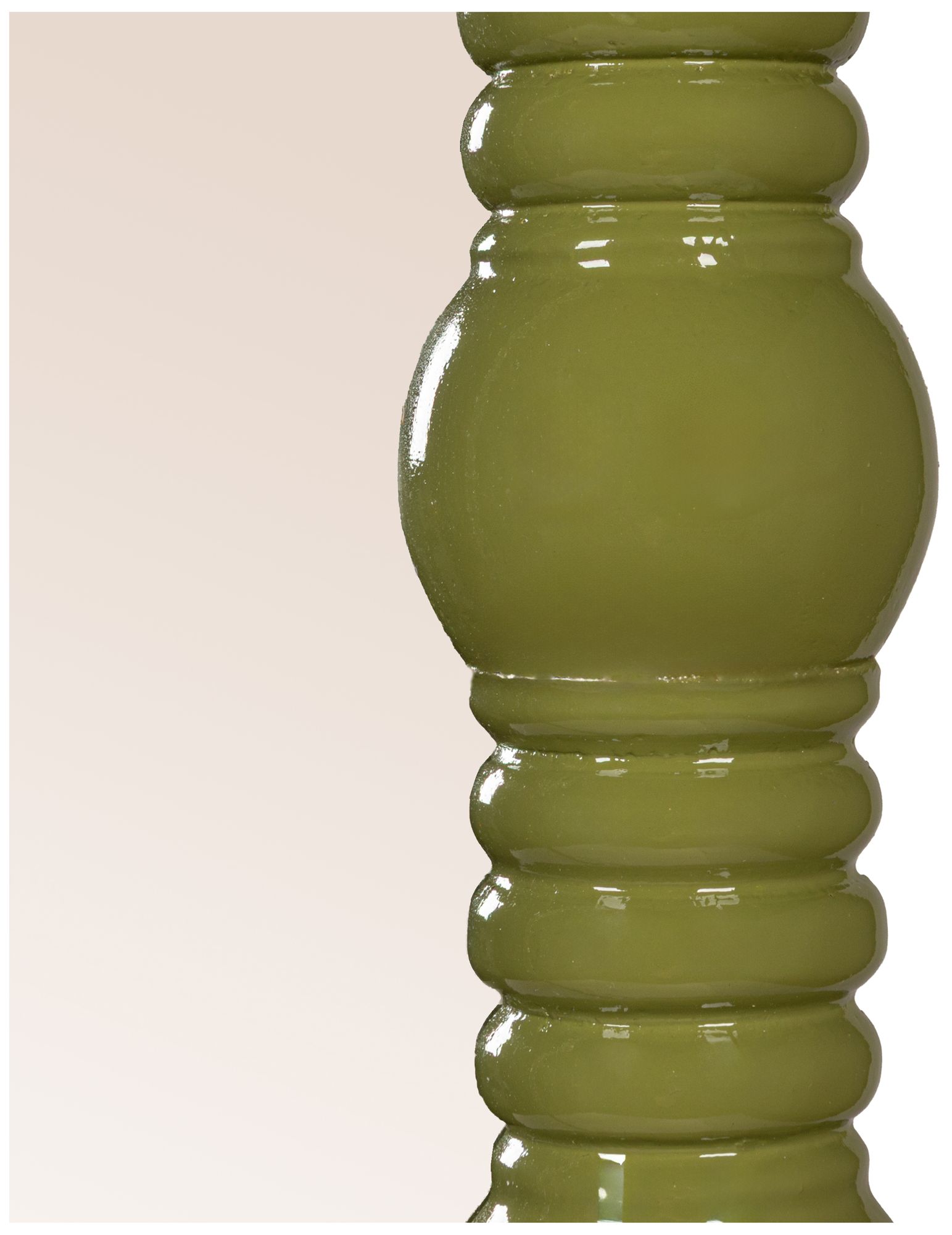 Medium Gloss Dowel Wall Mirror in Sage Green