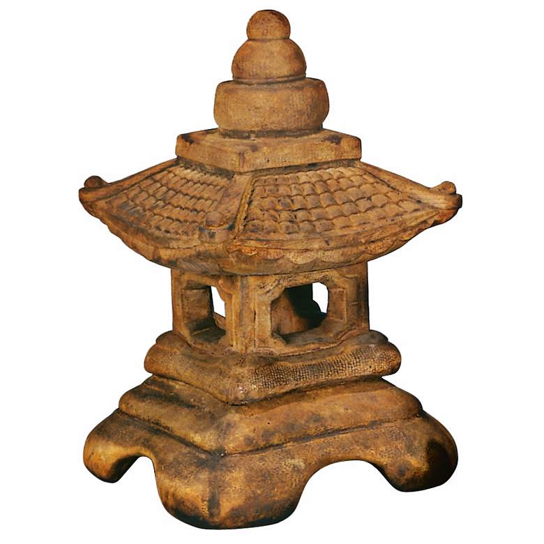Image 1 Medium Great Roof Lantern 23" High Pagoda Garden Accent